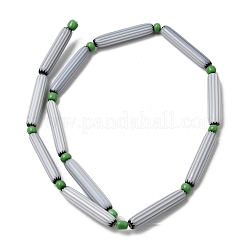 Perline a spina di pesce realizzate a mano con la tecnica del lampwork&nbsp;LAMP-Z019-01-14