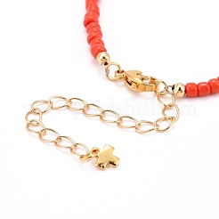 Cruz con pulseras de cuentas de mal de ojo&nbsp;BJEW-JB06289-03