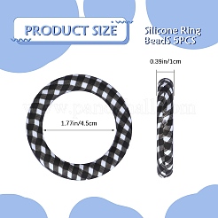 5 anello perline in silicone ecologico per uso alimentare&nbsp;JX893D