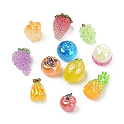 15 Stück 15 Stile leuchtendes Obstharz-Ornament&nbsp;CRES-CJ0001-80