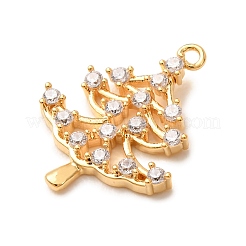 Pendentifs en laiton avec strass&nbsp;RB-CBAFDDC-05G