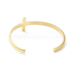 Bracciali a polsino in acciaio inossidabile 304&nbsp;BJEW-G685-01D