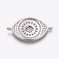 Liens de zircone cubique en laiton micro-pavé&nbsp;ZIRC-F082-05P-RS