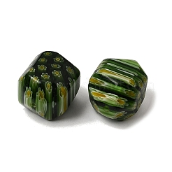 Perle di vetro millefiori fatto a mano&nbsp;LAMP-C025-01D