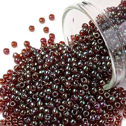 Toho perles de rocaille rondes, Perles de rocaille japonais, (330) rouille lustrée or, 11/0, 2.2mm, Trou: 0.8mm, environ 5555 pcs/50 g