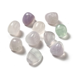 Perles de fluorite naturelles, pierre roulée, pierres de guérison, pour les cristaux de guérison reiki équilibrage des chakras, gemmes de remplissage de vase, pas de trous / non percés, pépites, 17~30x15~27x8~22mm