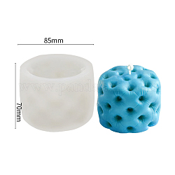 DIY Candle Silicone Molds, for 3D Scented Candle Making, Column Sofa Chair, White, 8.5x7cm