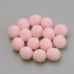 DIY-Puppe Handwerk, Polyester Pom Pom Ball, Runde, rosa, 9~10.5 mm