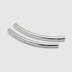 925 tubo in perline argento, argento, 20x2mm, Foro: 1.2 mm