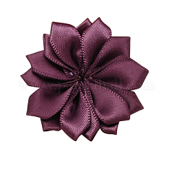 Tejidas hechas a mano los accesorios del traje de flores de color púrpura, 37x37x7mm
