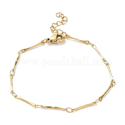 Placage ionique (ip) 304 bracelets de chaîne à maillons en acier inoxydable, or, 7-1/8 pouce (18 cm)
