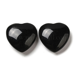 Натуральные лечебные камни черного агата, сердце любовь камни, Карманные пальмовые камни для развития Рейки, 30x30x11.5~12.5 мм