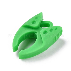 Portapinze in silicone, per strumenti di cucito, verde lime, 32.5x21x12.5mm
