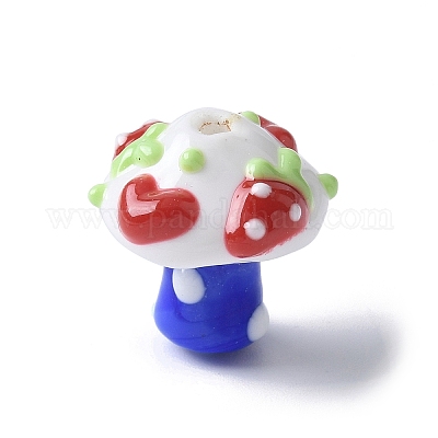 Perline irregolari fatte a mano in lampwork&nbsp;LAMP-Q007-01E-1