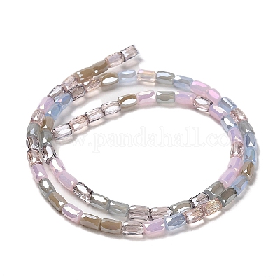 Chapelets de perles en verre électroplaqué&nbsp;EGLA-D030-08A-1