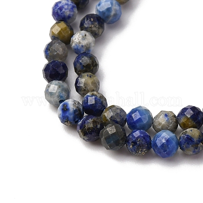 Natürlicher Lapislazuli Perlenstränge&nbsp;G-RM2025-A41-4mm-A-1