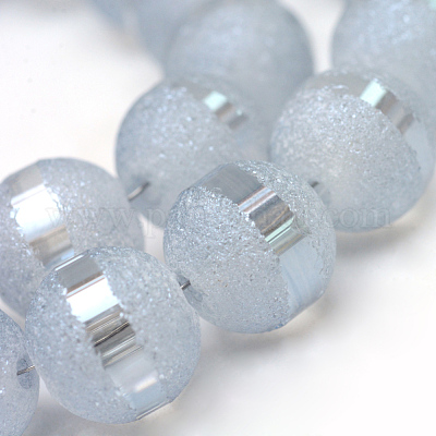 Chapelets de perles en verre électroplaqué&nbsp;EGLA-S131-4mm-A03-1