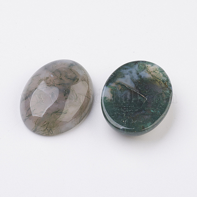Cabujones de ágata india natural con espalda plana&nbsp;G-G741-13x18mm-03-1