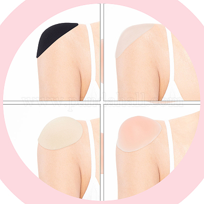 1Pair Naturally Soft Anti-Slip Shoulder Pads Self Adhesive Style
