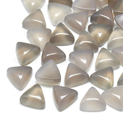 Cabochon agata naturali grigio&nbsp;G-T025-10x10mm-19-1