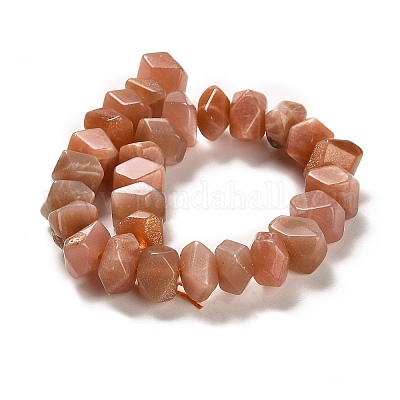 Natürliche sunstone Perlen Stränge&nbsp;G-N327-05-12-1
