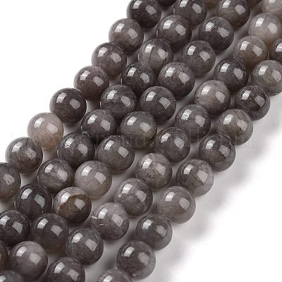 Natur Mashan Jade runde Perlen Stränge&nbsp;G-D263-8mm-XS29-1