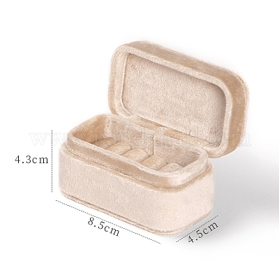 Custodia organizer con anelli in velluto&nbsp;PW-WG67147-05-1