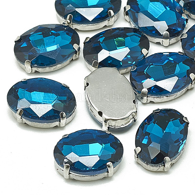 Nähen auf Rhinestone&nbsp;RGLA-T091-13x18mm-14P-1