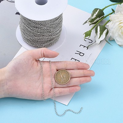 Chaînes en laiton torsadées&nbsp;CHC-Q001-4x3mm-P-1