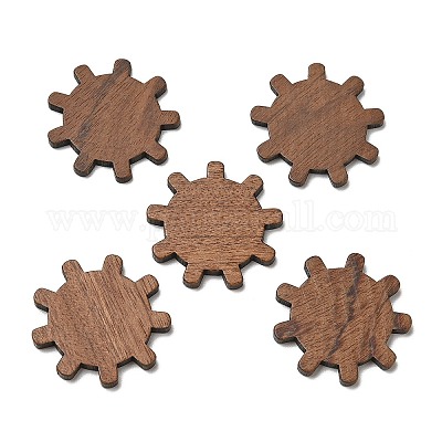 Cabochons aus Walnussholz&nbsp;WOOD-F013-15-1