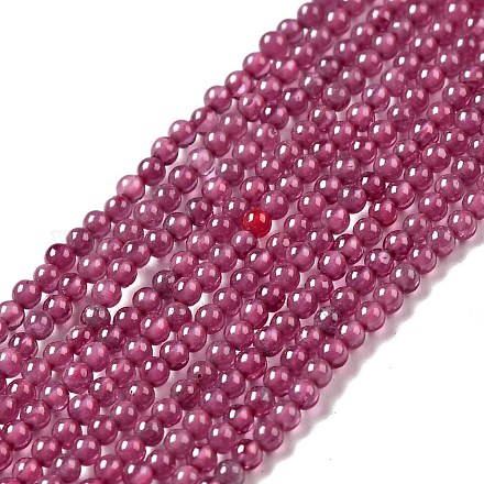 Natural Red Corundum/Ruby Beads Strands G-D470-05-1