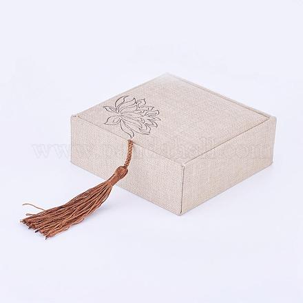 Boîtes de bracelet en bois OBOX-K001-04A-1