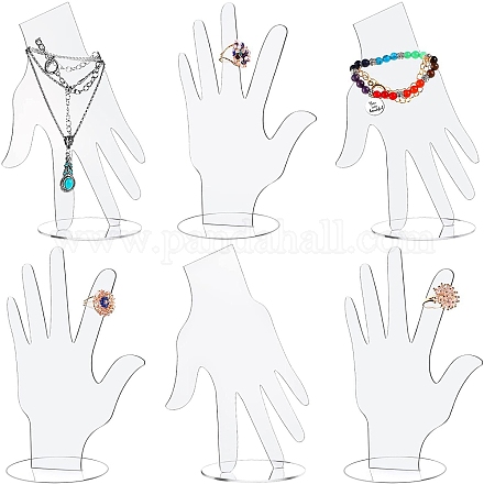 Подставки для акриловых браслетов в форме руки PW-WG93515-01-1