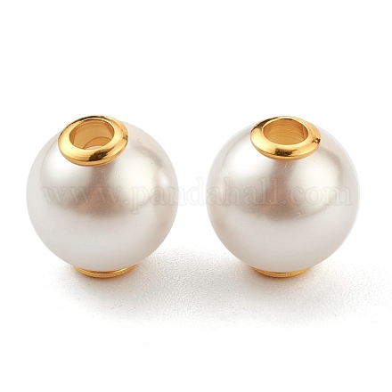 Perle di plastica imitazione perla STAS-Z009-01A-G-1
