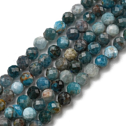Natürliche Apatit Perlen Stränge G-K185-02-4MM-01-1