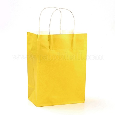 Pure Color Kraft Paper Bags AJEW-G020-A-13-1
