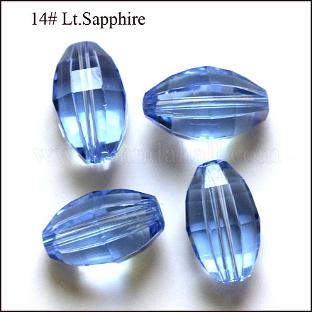 Abalorios de cristal austriaco de imitación SWAR-F056-11x8mm-14-1