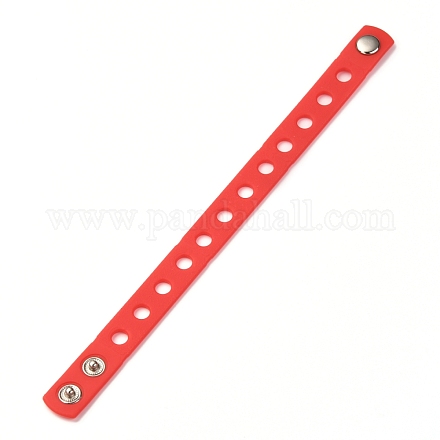 Bracelets unisexes en cordon de silicone BJEW-M204-01I-1