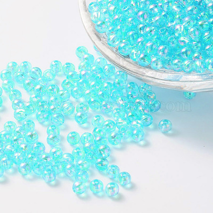 Eco-Friendly Transparent Acrylic Beads PL736-7-1
