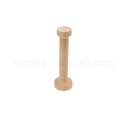 Неокрашенный деревянный яичный пирог под двойной головкой DIY-WH0184-80-1