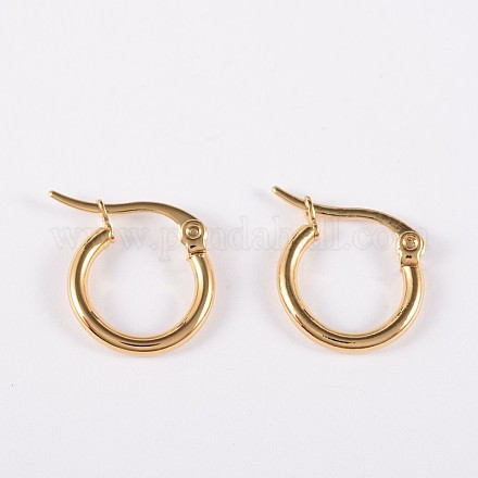 304 Stainless Steel Hoop Earrings EJEW-P040-02-1