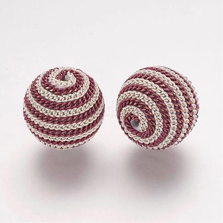 Handmade Woven Beads WOVE-F018-01-1