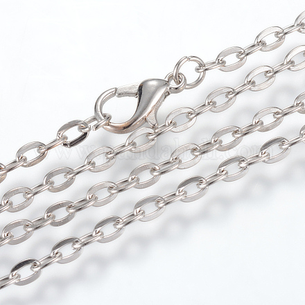Eisenkabelketten Halskette machen X-MAK-R013-45cm-P-1