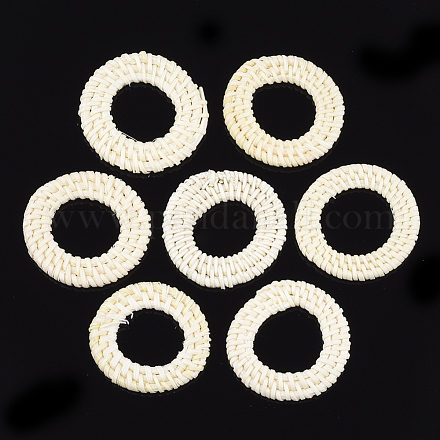 Reed caña hecha a mano / anillos de unión de ratán tejidos WOVE-T006-158A-1