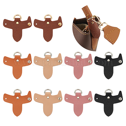 WADORN 5 Pairs 5 Colors Leather Undamaged Bag D Ring Connector FIND-WR0009-86-1