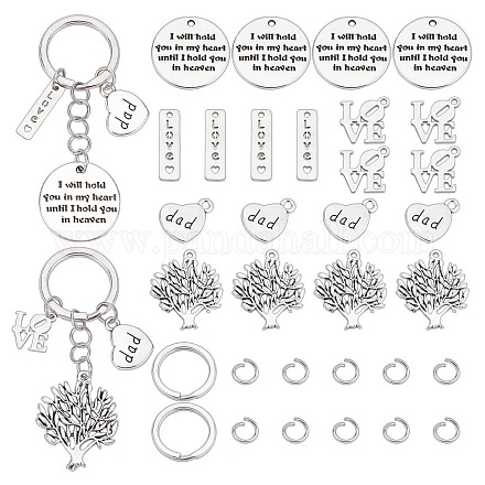 PandaHall Elite DIY Keychain Making Kit DIY-PH0005-66-1