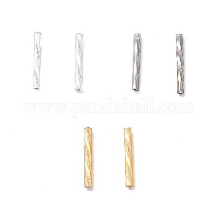3 Bags 3 Colors Baking Paint Metallic Colours Glass Twist Bugle Beads GLAA-XCP0001-12-1