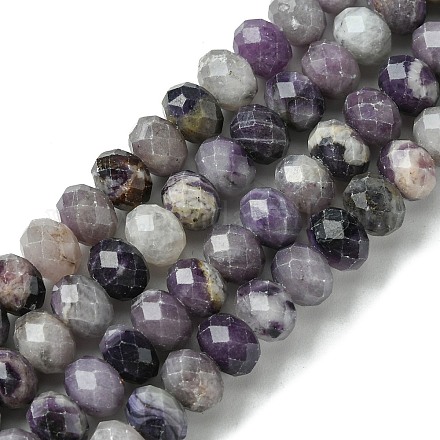 Natural Sugilite Beads Strands G-A092-G05-03-1