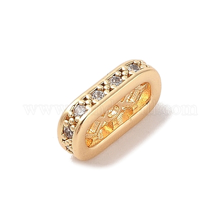 Прямоугольные подвески из латуни с микропаве KK-B100-053C-G-1