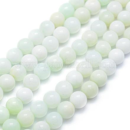 Chapelets de perles en opale vert naturel G-E411-03-12mm-1